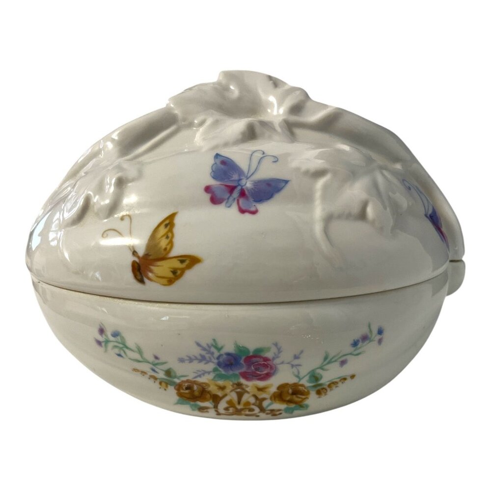 Vintage Charles Revson Ciara Porcelain Trinket Dish – Made in Japan – Butterfly